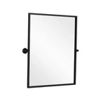 Specchio da Parete Basculante per Bagno con Cornice in Metallo