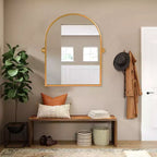 Specchio da Parete Basculante per Bagno con Cornice in Metallo