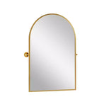 Specchio da Parete Basculante per Bagno con Cornice in Metallo