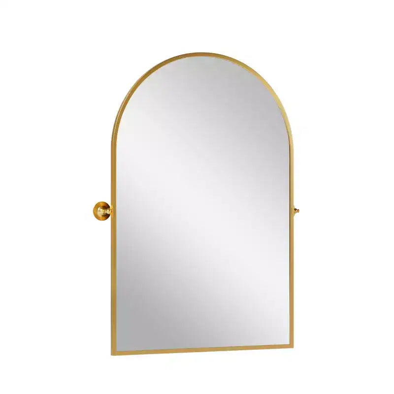 Specchio da Parete Basculante per Bagno con Cornice in Metallo