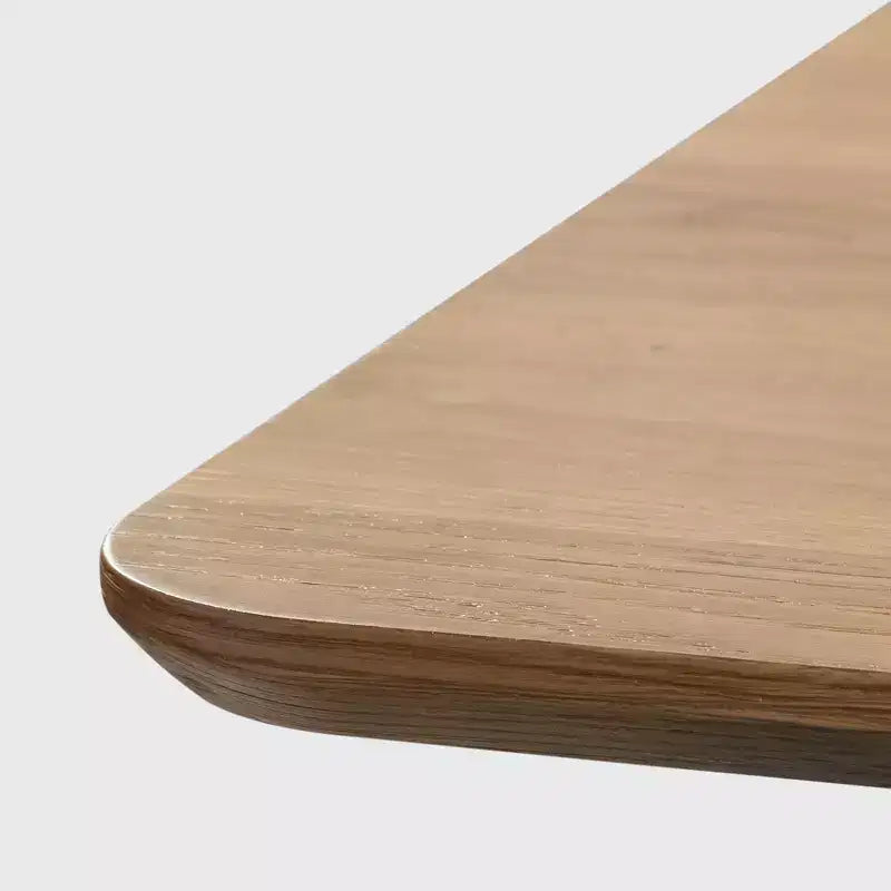 Tavolo da pranzo in legno massello 67 x 33,5 con gambe a onda, 6 posti, giallo