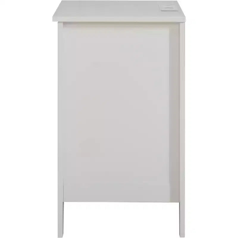 Comodino a 3 cassetti con stazione di ricarica, tavolino da notte bianco con porte USB e prese di corrente, portaoggetti per camera da letto e soggiorno