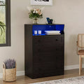 Modern 4-Drawer Slim Dresser with USB Ports, Wood Storage Cabinet for Bedroom & Closet, Space-Saving Chest of Drawers