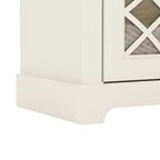 Mobile TV con 4 ante a specchio e spazio contenitivo a scomparsa 151,4 cm L x 39,9 cm P x 74,4 cm A