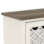 Mobile TV con 4 ante a specchio e spazio contenitivo a scomparsa 151,4 cm L x 39,9 cm P x 74,4 cm A