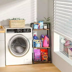 Scaffale per bagno a 3 ripiani con struttura in metallo