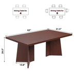 Tavolo da pranzo rettangolare da 160 cm per 6-8 persone