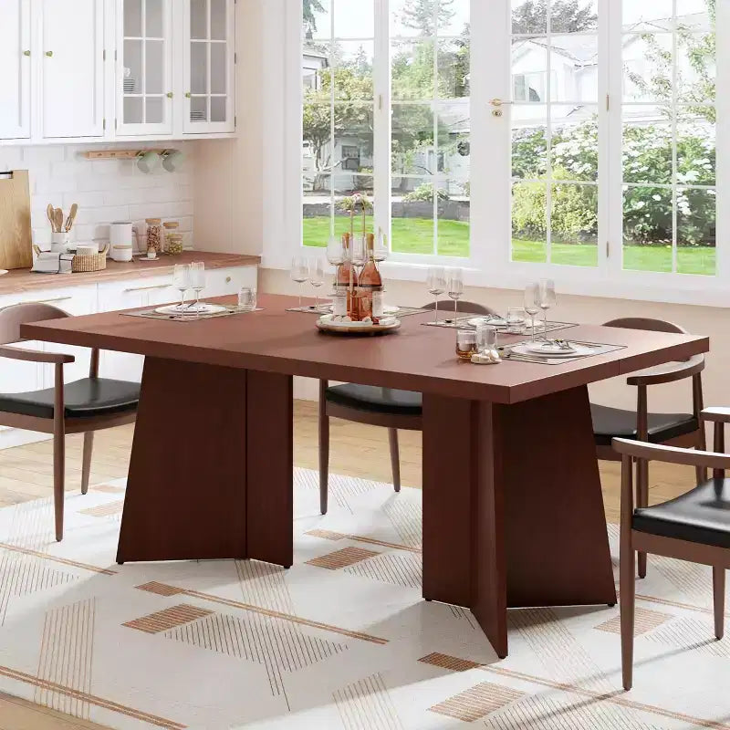 Tavolo da pranzo rettangolare da 160 cm per 6-8 persone