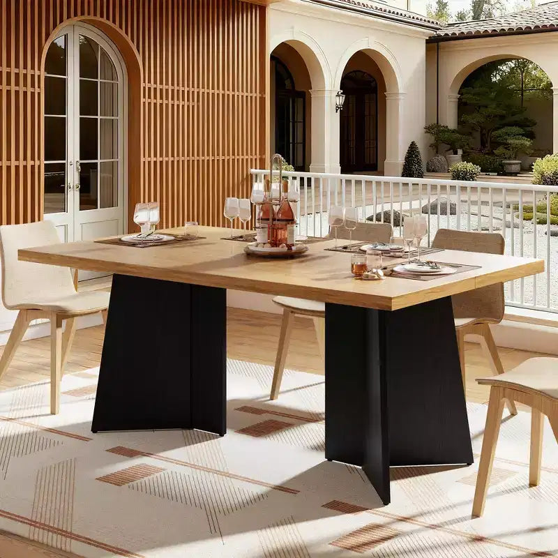 Tavolo da pranzo rettangolare da 160 cm per 6-8 persone