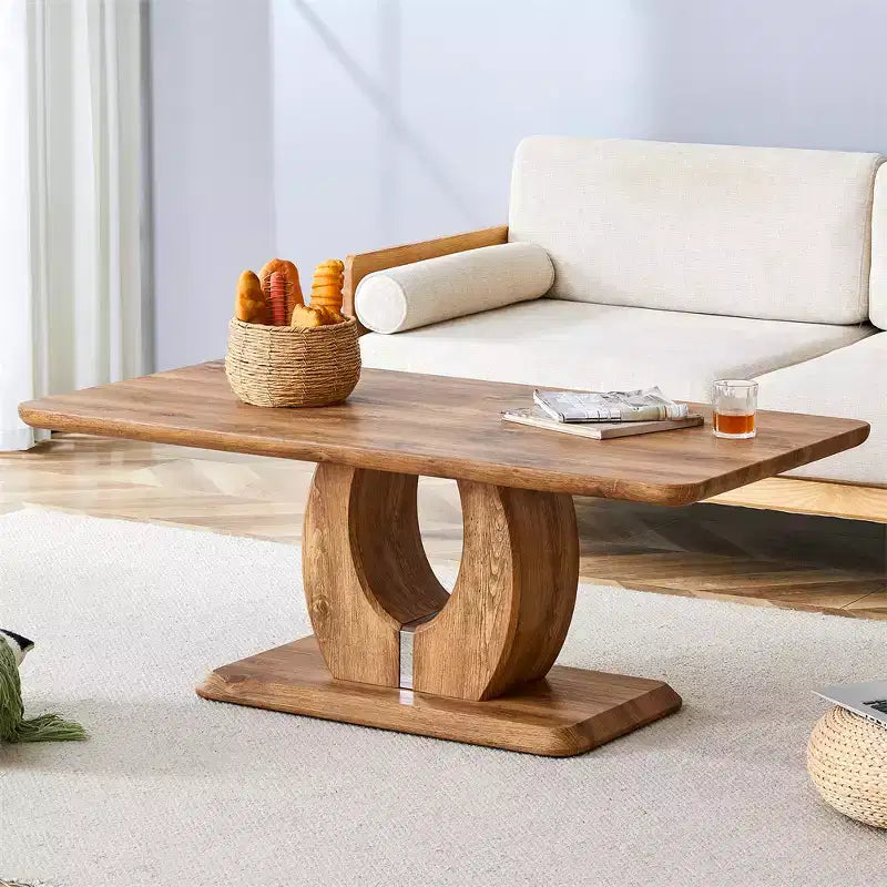 Tavolo da pranzo rettangolare in MDF con struttura marrone, 120 x 65 cm