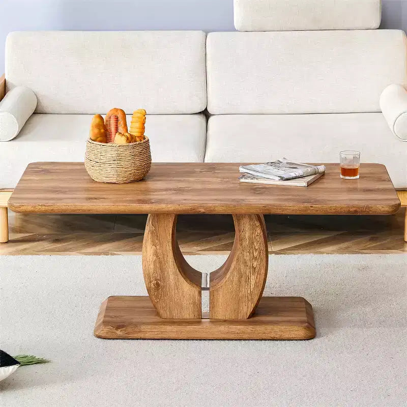 Tavolo da pranzo rettangolare in MDF con struttura marrone, 120 x 65 cm