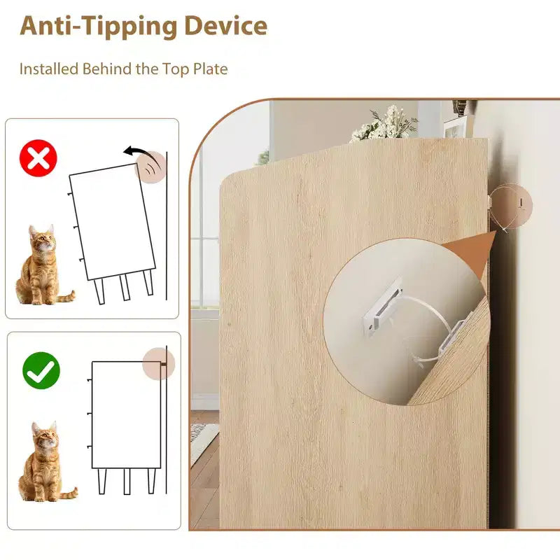 Comodino a 6 cassetti con prese di corrente per la camera da letto