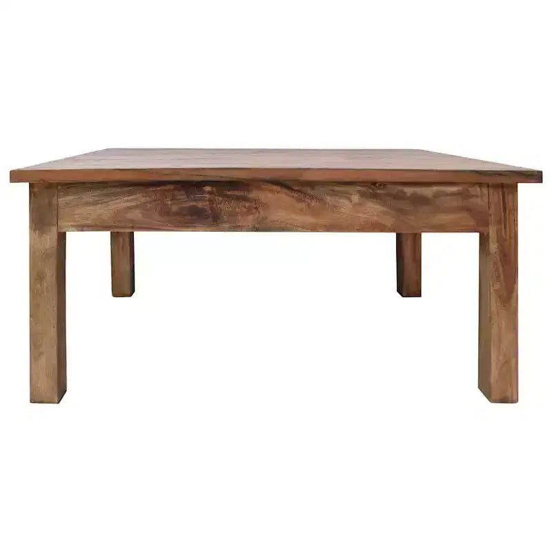 Tavolino da Caffè in Legno Massello di Mogano 96x73x45 cm