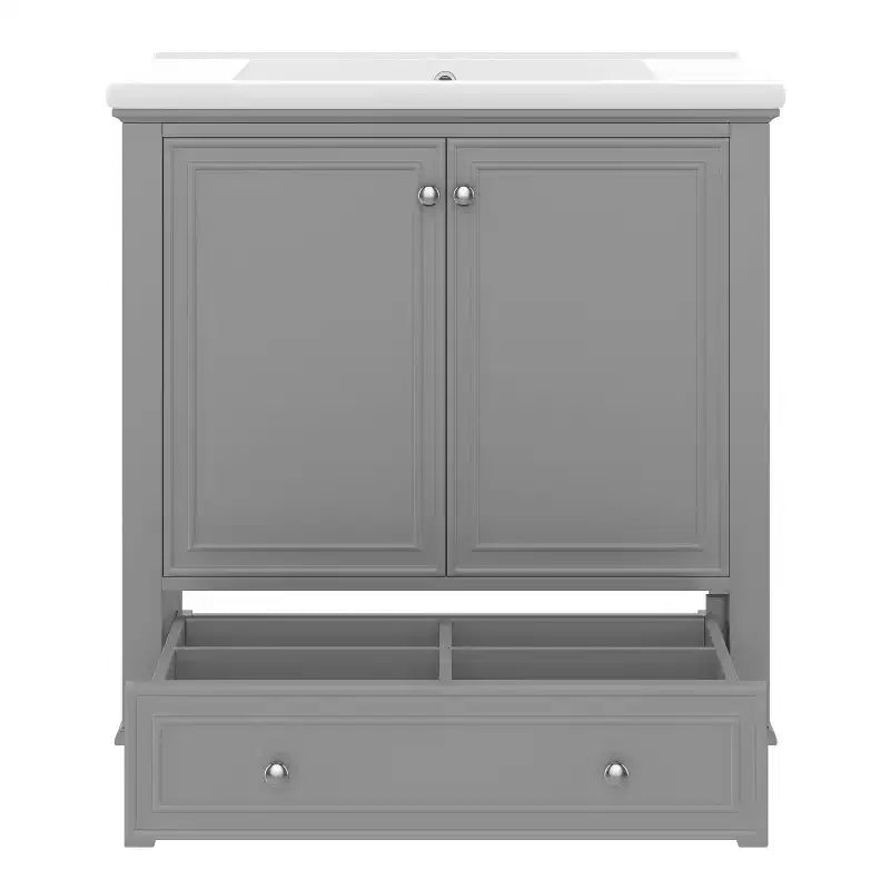 Mobile Bagno da 75 cm con Lavabo e Armadietto Contenitore