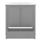 Mobile Bagno da 75 cm con Lavabo e Armadietto Contenitore