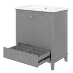 Mobile Bagno da 75 cm con Lavabo e Armadietto Contenitore