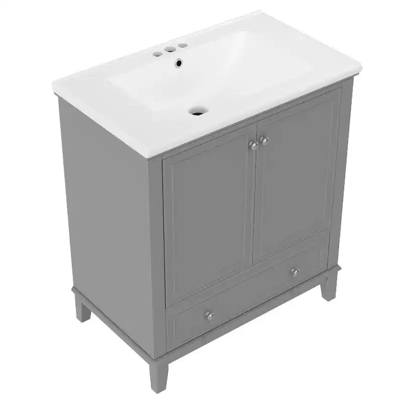 Mobile Bagno da 75 cm con Lavabo e Armadietto Contenitore