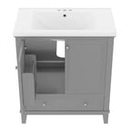 Mobile Bagno da 75 cm con Lavabo e Armadietto Contenitore