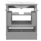 Mobile Bagno da 75 cm con Lavabo e Armadietto Contenitore