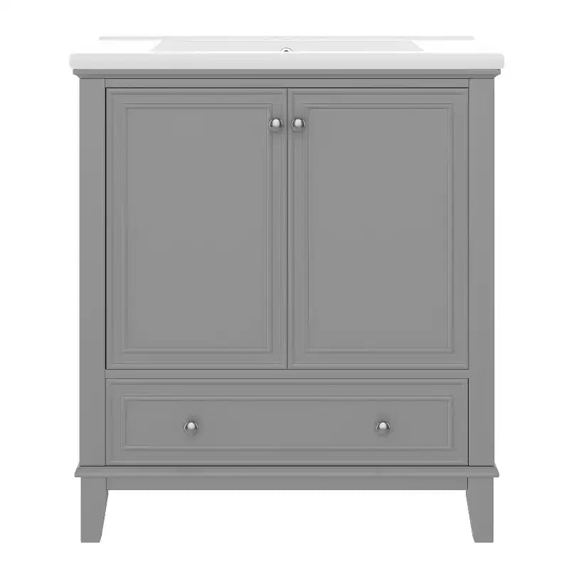 Mobile Bagno da 75 cm con Lavabo e Armadietto Contenitore