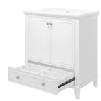 Mobile Bagno da 75 cm con Lavabo e Armadietto Contenitore