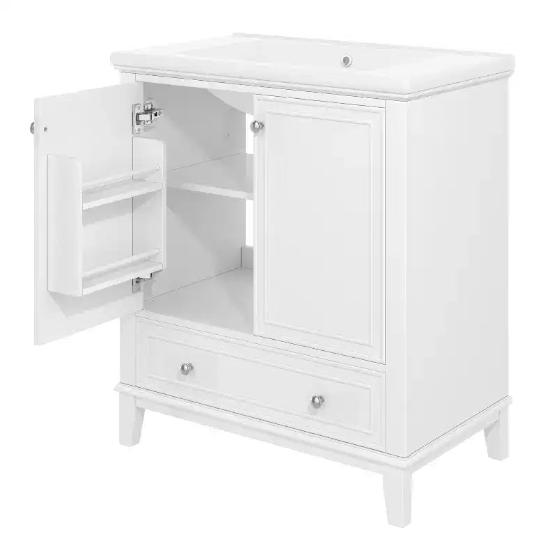 Mobile Bagno da 75 cm con Lavabo e Armadietto Contenitore