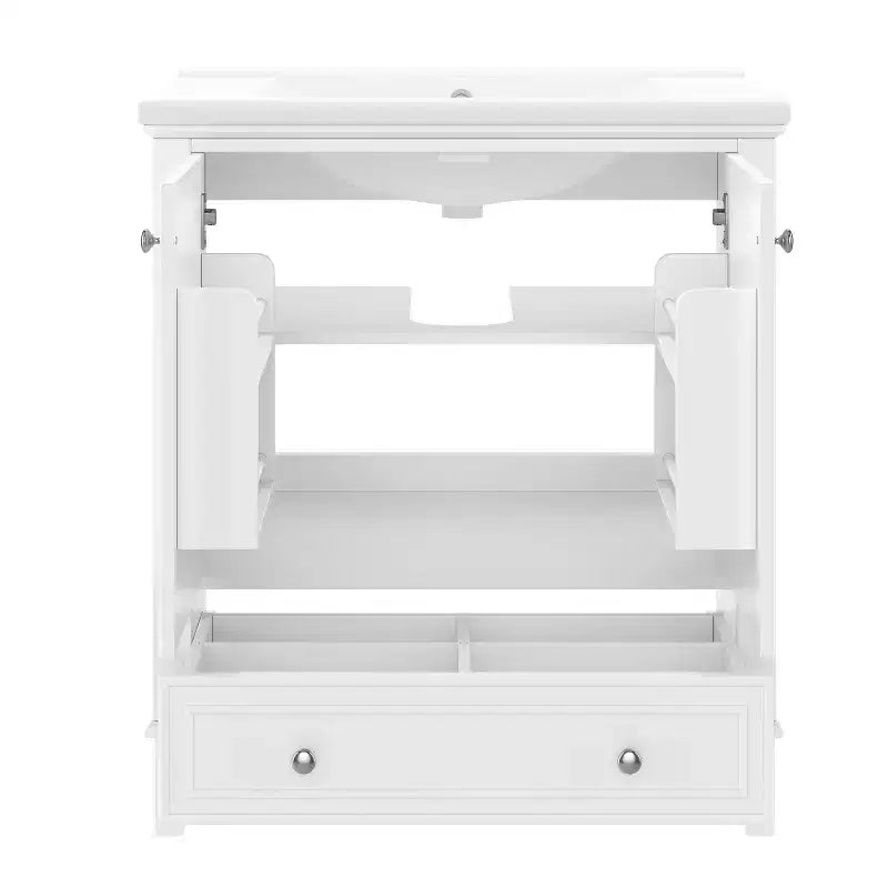 Mobile Bagno da 75 cm con Lavabo e Armadietto Contenitore
