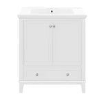 Mobile Bagno da 75 cm con Lavabo e Armadietto Contenitore