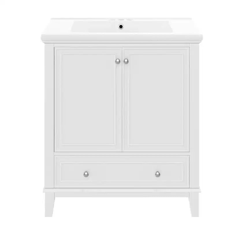 Mobile Bagno da 75 cm con Lavabo e Armadietto Contenitore