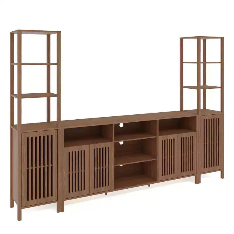 Mobile TV con libreria e mobile contenitore per TV fino a 70 pollici