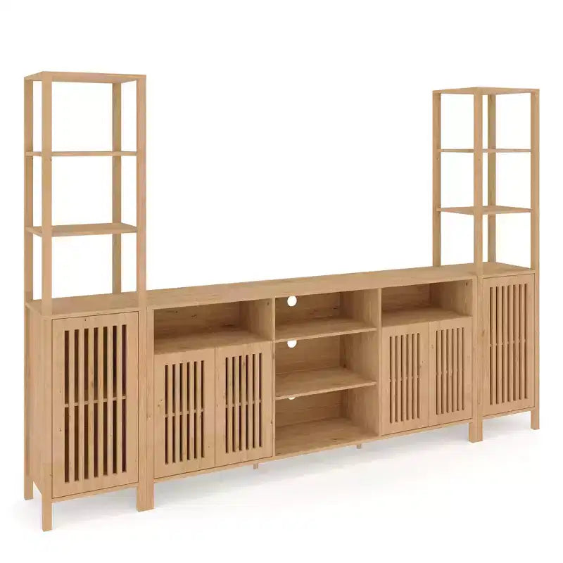 Mobile TV con libreria e mobile contenitore per TV fino a 70 pollici