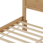 Letto moderno in pannelli di legno con testiera