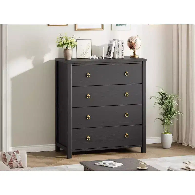 Cassettiera da 94-114 cm con 4/5 cassetti per camera da letto – Comò con contenitore per vestiti per armadio e corridoio