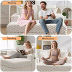 Chaise longue imbottita con portabicchieri e porte USB