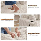 Chaise longue imbottita con portabicchieri e porte USB