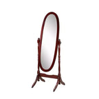 Specchio a Figura Intera Autoportante con Cornice in Legno – Ciliegio